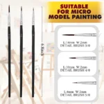066-Miniature Detail Paint Brushes Set for Acrylic (3)