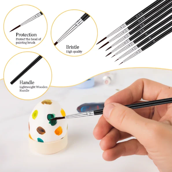 066-Miniature Detail Paint Brushes Set for Acrylic