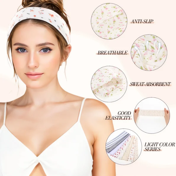 074-Fashion Floral Headbands for Women