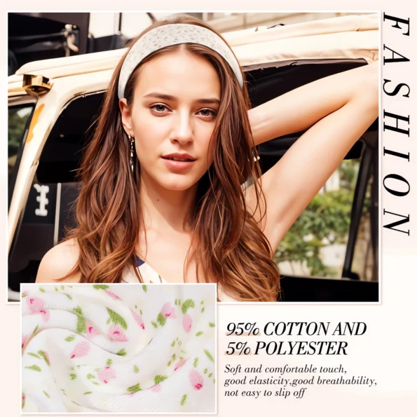 074-Fashion Floral Headbands for Women