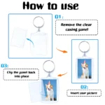 077-Clear Acrylic Photo Keychain Frame (1)