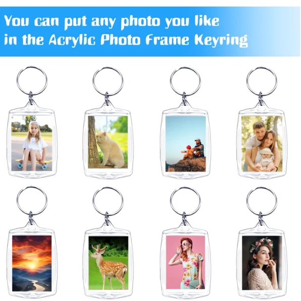 077-Clear Acrylic Photo Keychain Frame