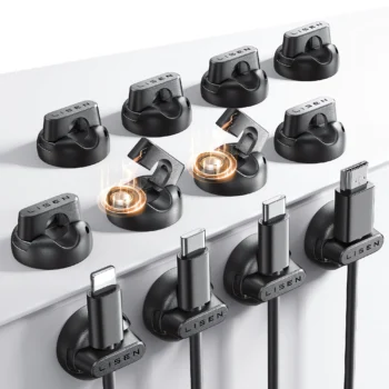 080-Magnetic cable clips organizer