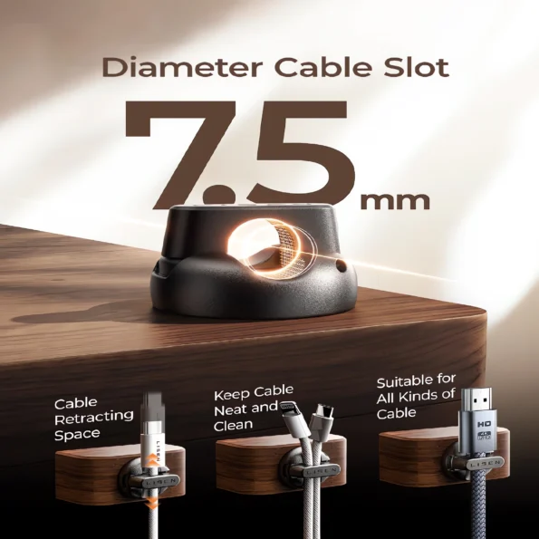 080-Magnetic cable clips organizer