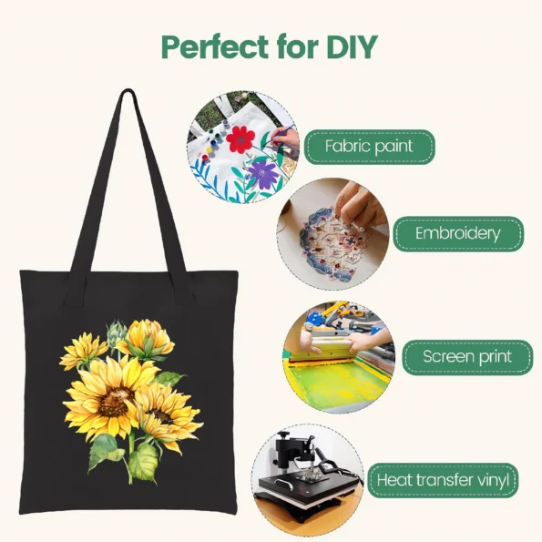 088-blank canvas tote bags for DIY-