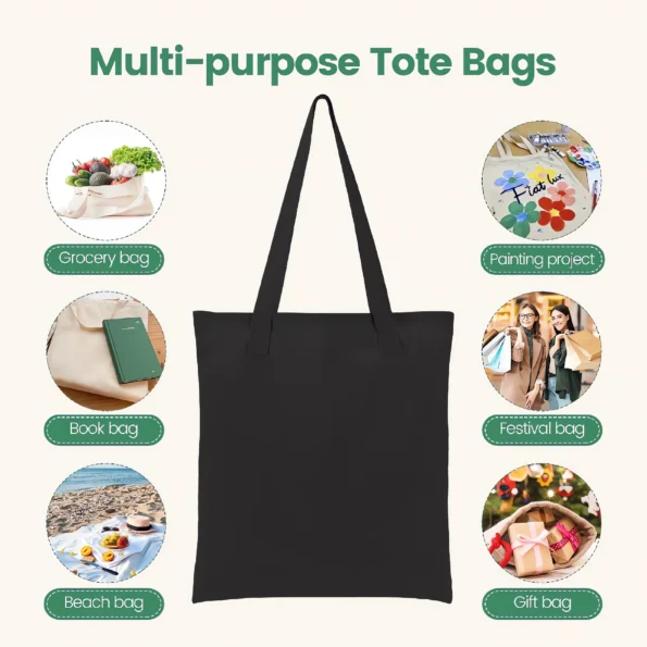 088-blank canvas tote bags for DIY-