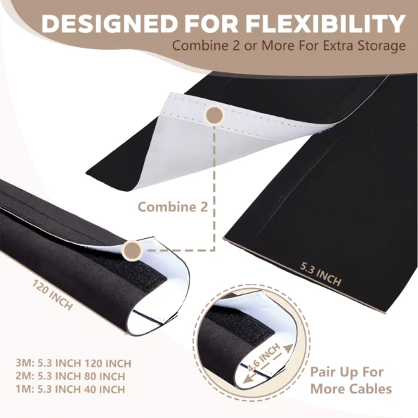 093-cable management sleeves organizer