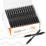 094-black gel ink pens retractable smooth writing-