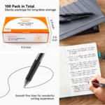 094-black gel ink pens retractable smooth writing (1)