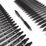 094-black gel ink pens retractable smooth writing (1)