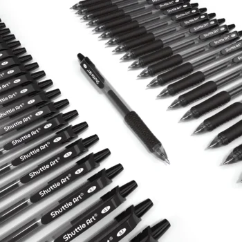 094-black gel ink pens retractable smooth writing-