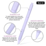 095-Pastel Ballpoint Pens Black Ink Set (5)