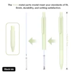 095-Pastel Ballpoint Pens Black Ink Set (5)