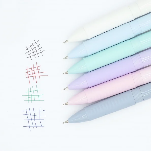 096-Multicolor Ballpoint Pens 4-in-1 Ink Set