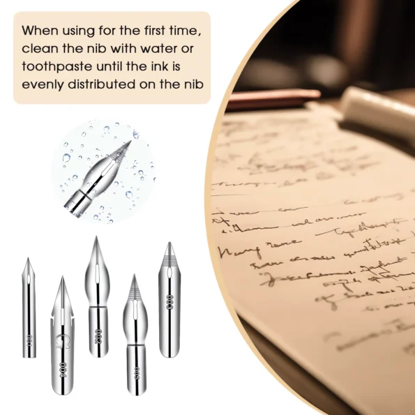 097-Calligraphy Dip Pen Nibs Set for Drawing-yin+jin