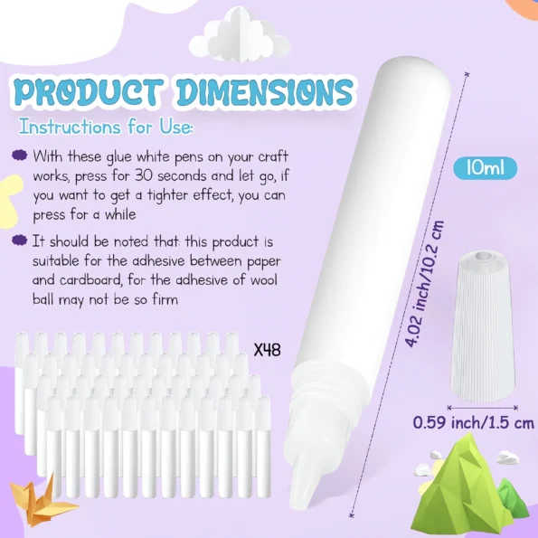 106-white glue pens for crafts