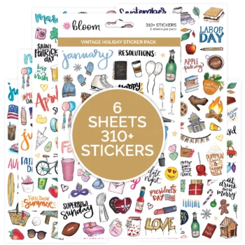 108-seasonal planner sticker sheets