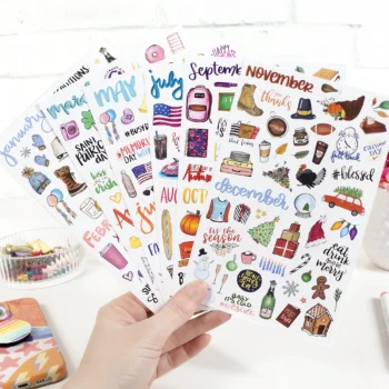 108-seasonal planner sticker sheets