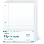 117-college ruled loose leaf paper