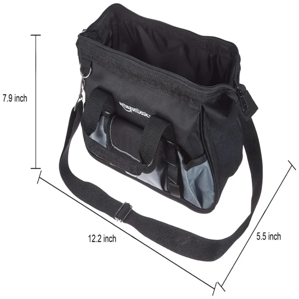 12 inch tool bag with strap and pockets