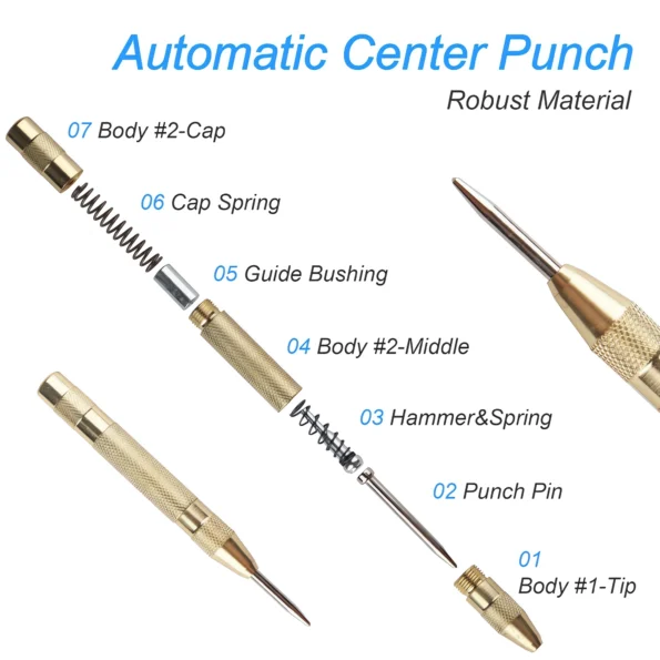 126-Heavy Duty Automatic Center Punch Tool