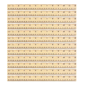 127-Wood Ruler Bulk for Students and Office Use