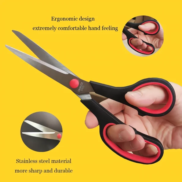 128-Multipurpose Sharp Office Scissors Pack
