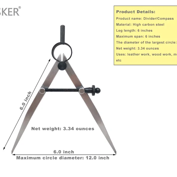 130-Adjustable Steel Wing Divider Compass