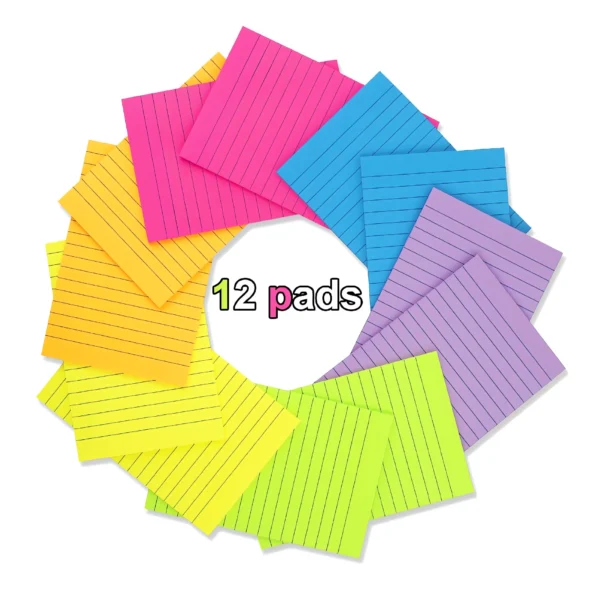137-lined sticky notes 4x6 super sticky