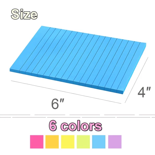 137-lined sticky notes 4x6 super sticky