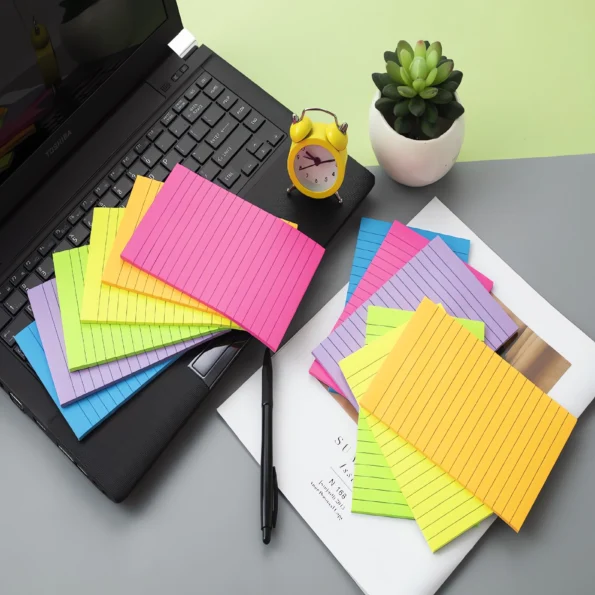 137-lined sticky notes 4x6 super sticky