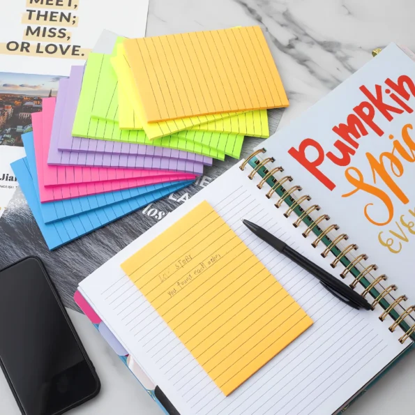 137-lined sticky notes 4x6 super sticky
