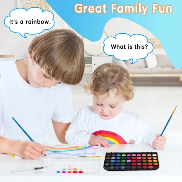 144-watercolor paint set for kids and adults