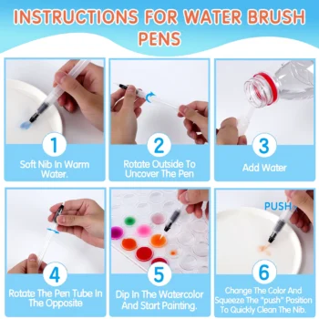 144-watercolor paint set for kids and adults