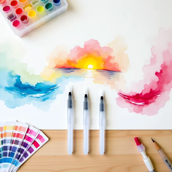 146-refillable water brush pens