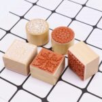 151-wooden floral rubber stamps (5)