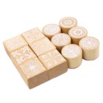 151-wooden floral rubber stamps (5)