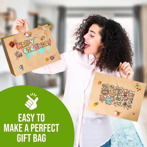 155-kraft paper bags with handles