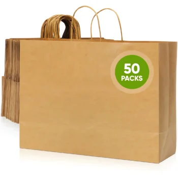 155-kraft paper bags with handles