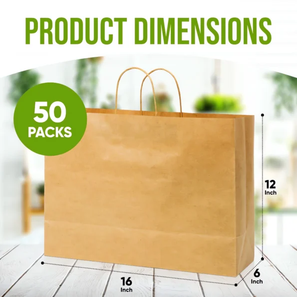 155-kraft paper bags with handles