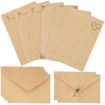 156-vintage stationery set with envelopes