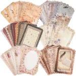 163-Vintage Lace Edged Scrapbook Paper Set