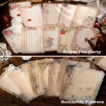 163-Vintage Lace Edged Scrapbook Paper Set (3)