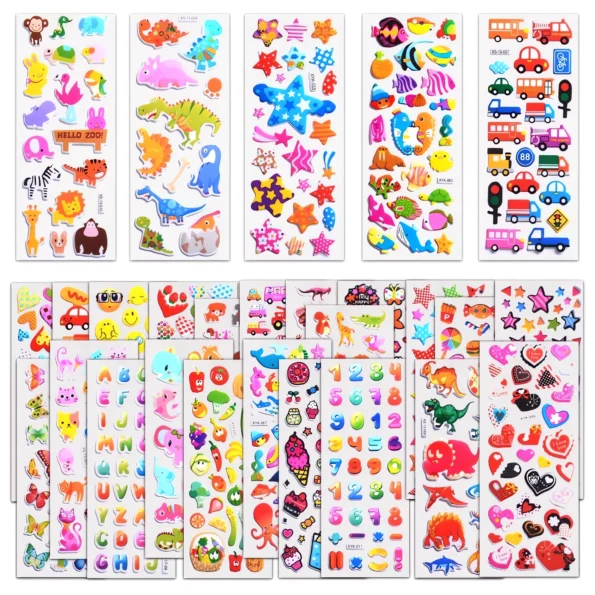 168-3D Puffy Stickers for Kids