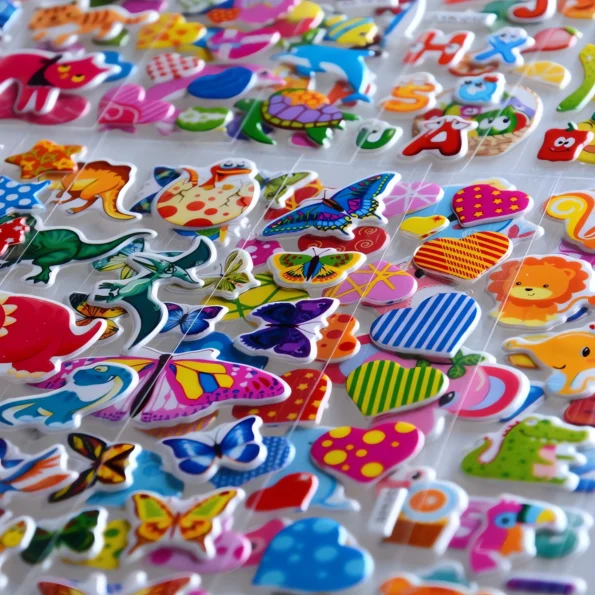 168-3D Puffy Stickers for Kids