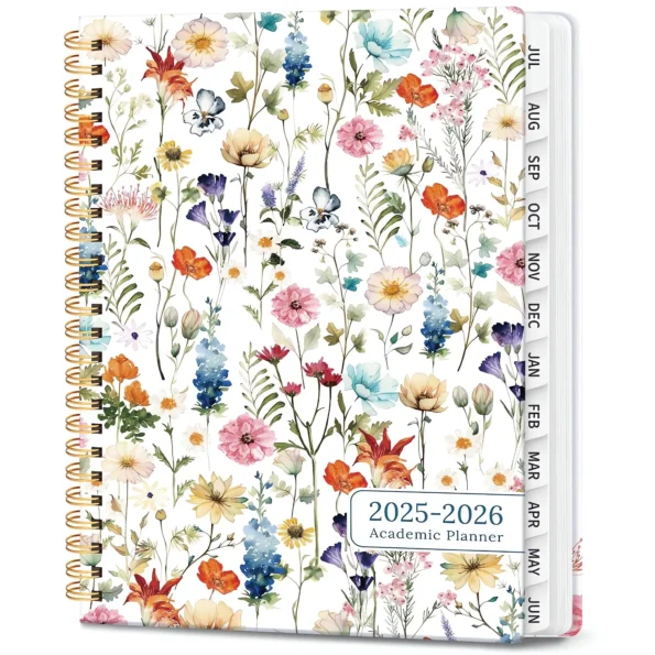 Academic year monthly and weekly calendar planner
