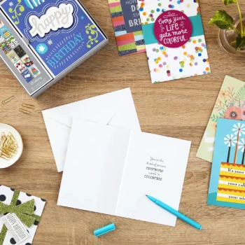 Assorted birthday greeting cards set