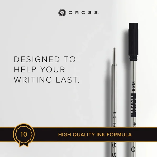 Ballpoint pen refill black medium ink