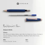 Ballpoint pen refill black medium ink (1)