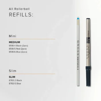 Ballpoint pen refill black medium ink